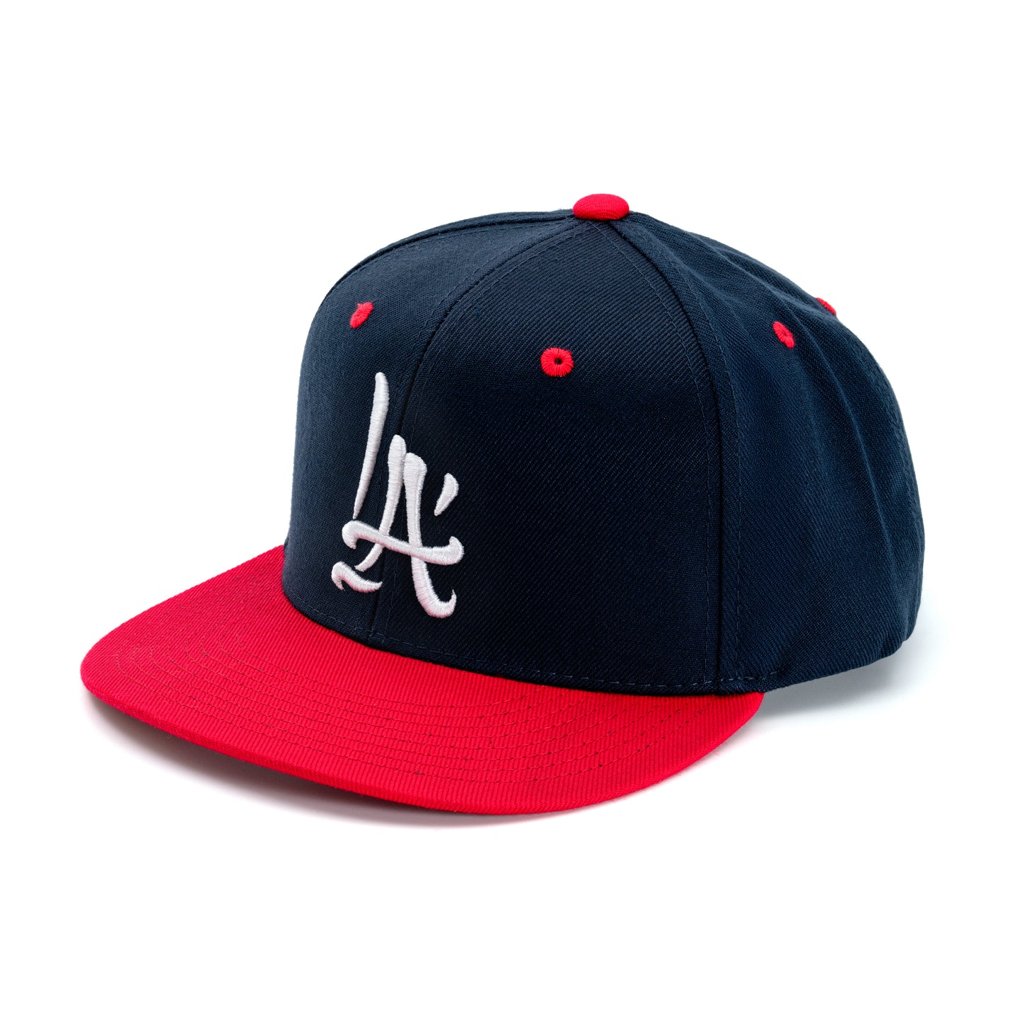 LA Brush Calligraphy Hat in Red/Navy