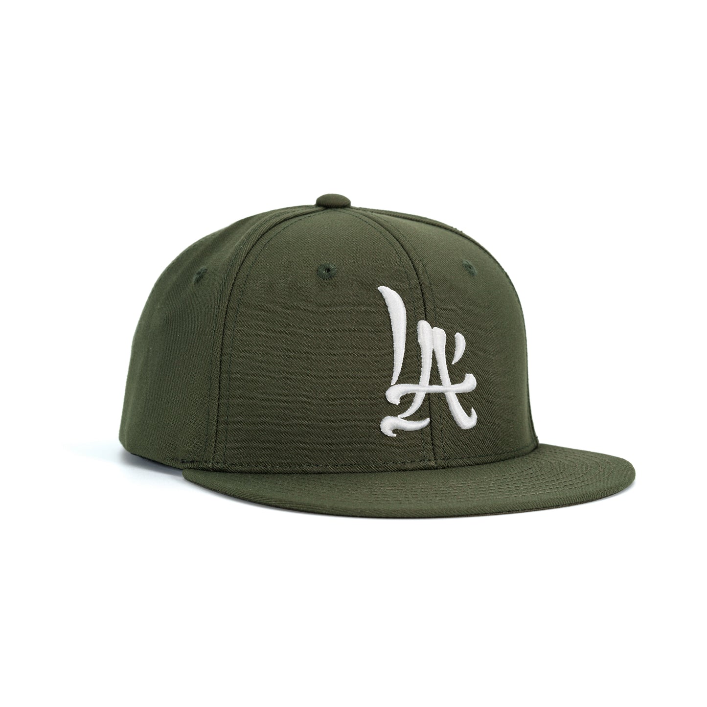 LA Brush Calligraphy Hat in Olive